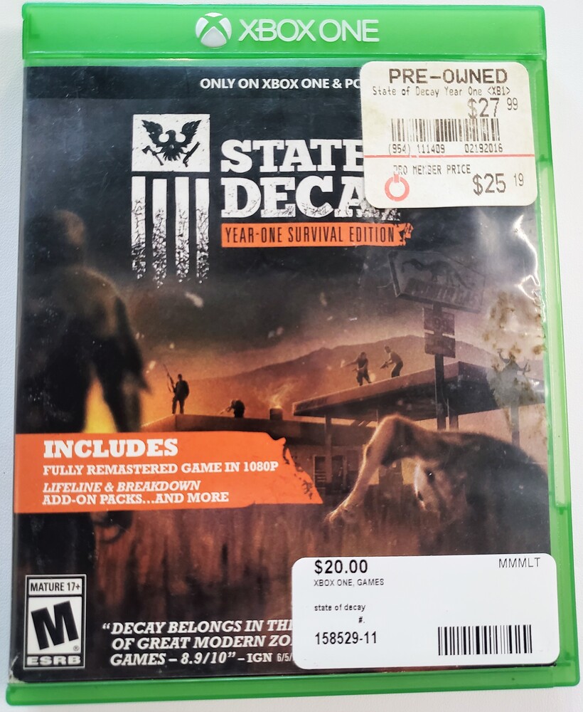 State Of Decay Year-One Survival Edition for Xbox One