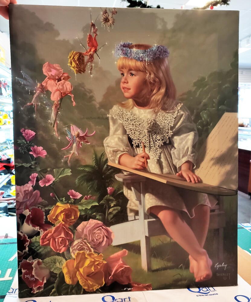 Naming Of The Flowers Painting by Bob Byerley on Canvas 343/395 wth Certificate 
