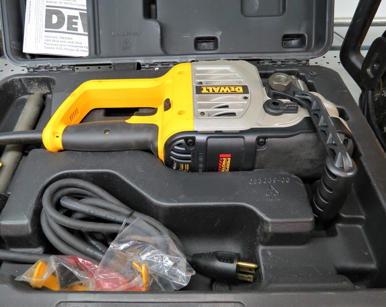 DeWalt 1/2" Right Angle VSR Stud & Joist Drill Model DW460 Fastcash