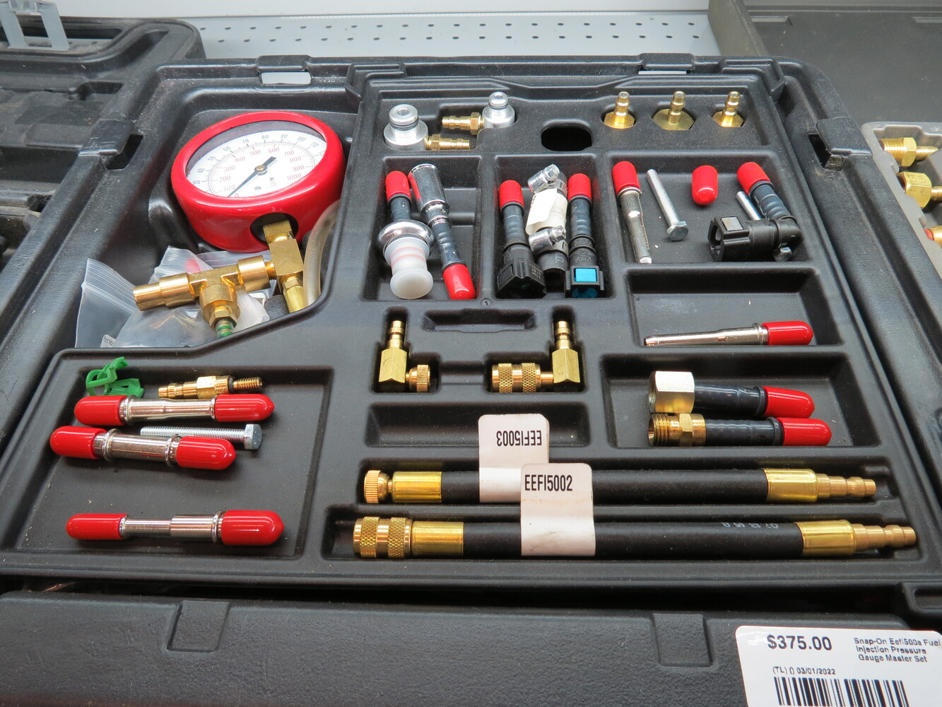 Snapon EEFI500a Fuel Injection Pressure Gauge Master Set Fastcash