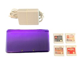 Purple Nintendo 3DS Handheld System with 4 Game Bundle