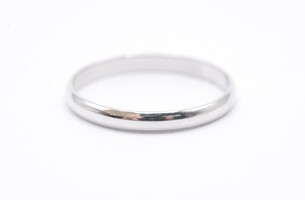 14k Plain White Gold Band Ring 2.8 MM Size 11.75 