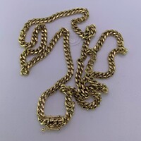 14k Yellow Gold Cuban Chain Necklace 29 Grams 22 Inches Long 4mm Wide