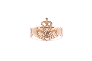 14k Yellow Gold Claddagh Ring Size 5.75 2.8 Grams