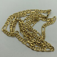 14k Yellow Gold Figaro Mariner Figarucci Chain 24.5 Inches 22.6 Grams 5mm Wide