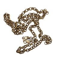 18k Yellow Gold Rolo Chain 22 Inches 15.2 Grams 3.8mm Wide