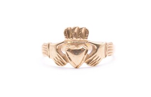 14k Yellow Gold Claddagh Ring Size 6.25 2.7 Grams