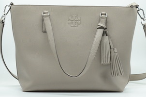 Tory Burch Thea Zip Tote French Gray