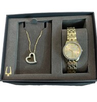 Bulova Women's Watch & Necklace Crystals Collection Boxed Set