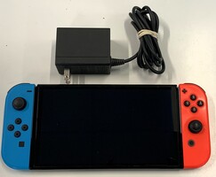 Nintendo Switch OLED Console with Joy Cons & Power Supply ONLY