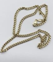 10k Yellow Gold Cuban Link Chain Necklace 18 Inches Long 6.1 Grams 3.6mm wide