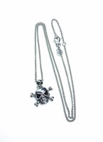 EFFY Men's Skull & Crossbones 20" Pendant Necklace in Sterling Silver