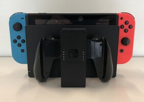  Nintendo Switch Console with Dock, Wires & Grip