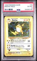 1999 Pokemon Raichu Holo Base Set 14/102 EX-MT 6 PSA
