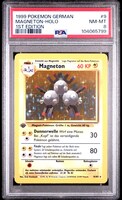 1999 Pokemon German Magneton Holo 1st Edition #9 PSA 8 NM-MT