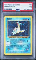 Lapras 10/62 Fossil Holo Pokemon PSA NM 7