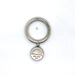 Tiffany & Co. Tag Charm Sterling Silver Return To Tiffany Dangle Round Ring Sz 6