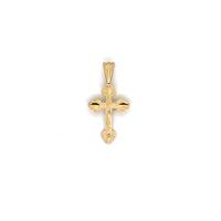 14k Yellow Gold Cross Pendant 0.9 Grams