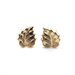 14k Yellow Gold Leaf Stud Earrings 0.5 Grams