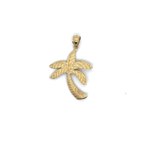 14k Yellow Gold Palm Tree Pendant 1.7 Grams
