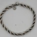  Tiffany & Co Sterling Silver & 18k Gold 7.25" Twisted Rope Bracelet 14.0 Grams