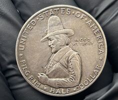  1620-1920 Pilgrim Tercentenary Silver Commemorative Half Dollar