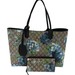 Gucci GG Blooms Supreme Reversible Tote with Matching Wallet
