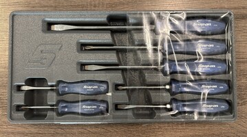 Snap On Blue 7-Piece Combination Screwdriver Set
