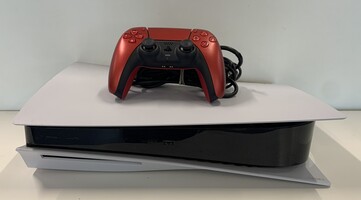 Sony PS5 PlayStation 5 Original Disc Version with Wires & Red Controller