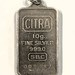 Vintage Citra SBC Pendant .999 Fine Silver 10 Gram Bar 