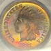 1881 Indian Head Cent PCGS PR64RB BEAUTIFUL RAINBOW TONING - 3,575 Mintage