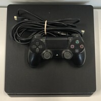 Sony PS4 Slim Console 1TB - Black with Wires & Controller