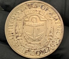  1936 Rhode Island Commemorative Silver Half Dollar 1636-1936